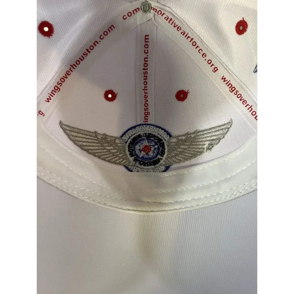 Wings Over Houston Airshow Hat Mens OSFM White Commemorative Air Force B-29 Cap